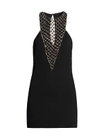Beaded & Crocheted Minidress