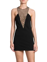 Beaded & Crocheted Minidress