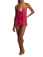 Aria Pom-Pom Trim Babydoll
