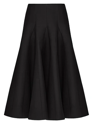 Crepe Couture Midi Skirt