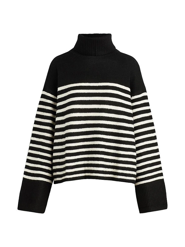 The Penelope Striped Turtleneck Sweater