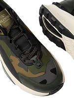 Low Top True Act Camouflage Sneakers Rubberized Fabric