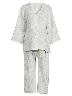 Toile Print Muslin Gauze Nursing Set