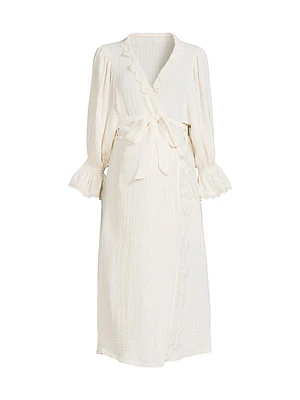 Laced Muslin Gauze Robe