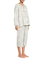 Toile Print Tie Muslin Gauze Lounge Set