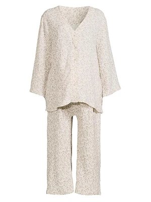 Floral Muslin Gauze Nursing Set