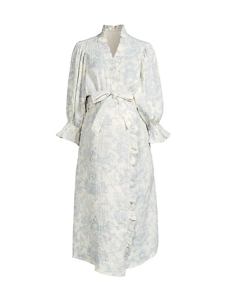 Toile Print Muslin Gauze Robe