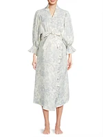 Toile Print Muslin Gauze Robe