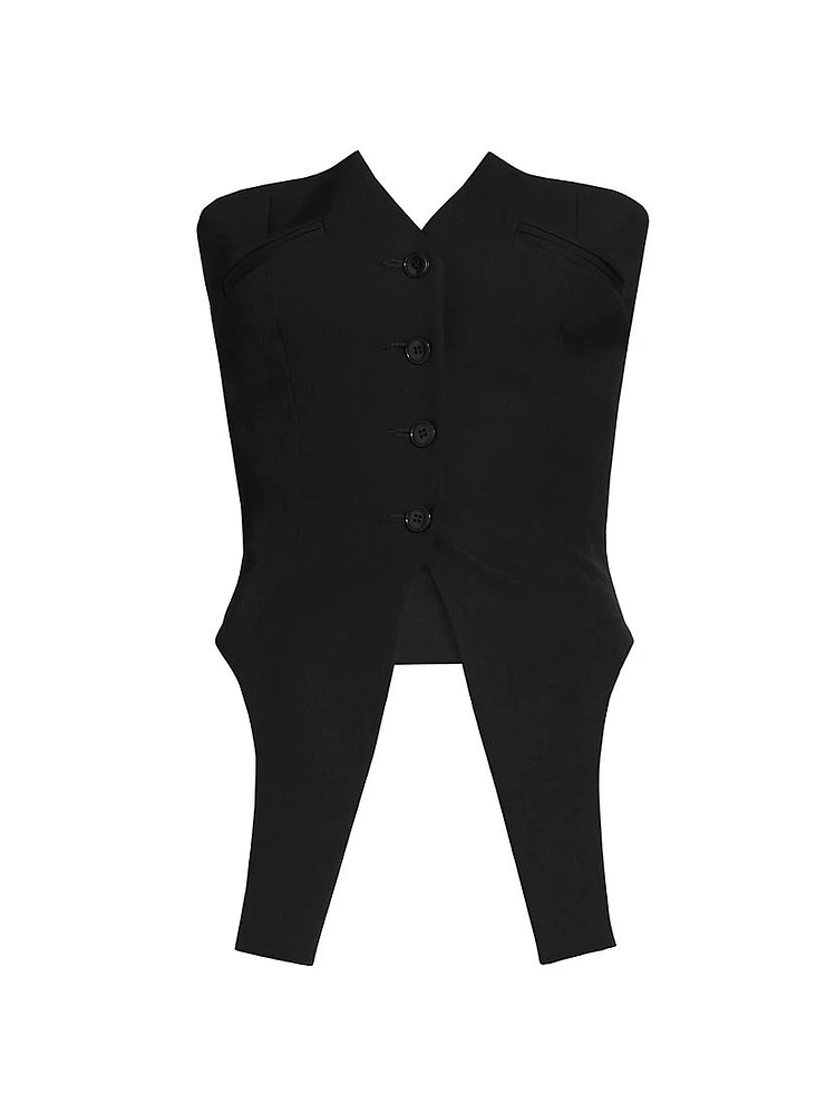 Deconstructed Wool Vest