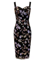 Nicole Sequin-Embellished Body-Con Midi-Dress