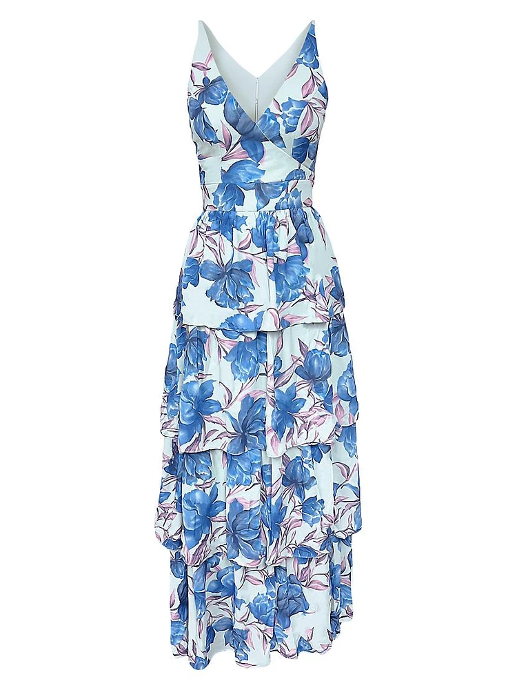 Lorain Floral Georgette Maxi Dress