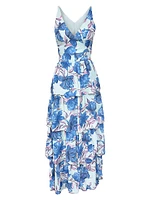 Lorain Floral Georgette Maxi Dress