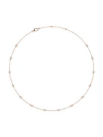 14K Rose Gold & -Diamond Station Necklace/0.70-2.10 TCW
