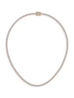 14K Rose Gold & Natural Diamond Tennis Necklace/5.00-15.00 TCW