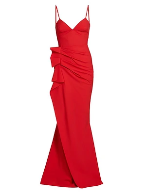 Gustina Ruffled Sweetheart Gown