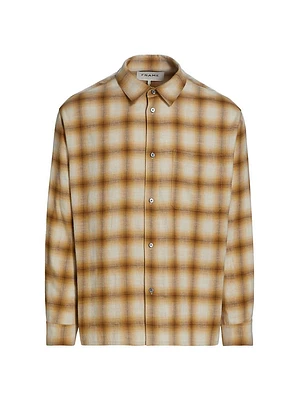 Plaid Cotton & Wool Shirt