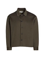 Double-Pocket Wool Overshirt