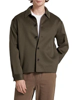 Double-Pocket Wool Overshirt