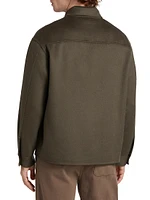 Double-Pocket Wool Overshirt