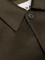 Double-Pocket Wool Overshirt