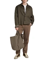 Double-Pocket Wool Overshirt