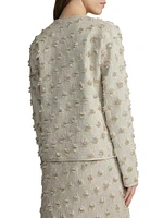 Embroidered Collarless Jacket