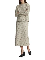 Embroidered Collarless Jacket