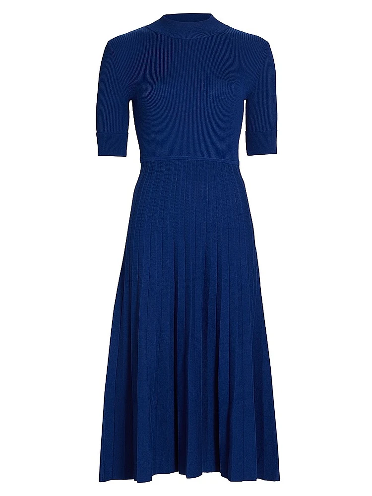 Kamala Mock Turtleneck Midi-Dress