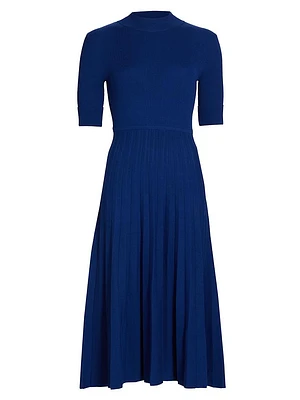 Kamala Mock Turtleneck Midi-Dress
