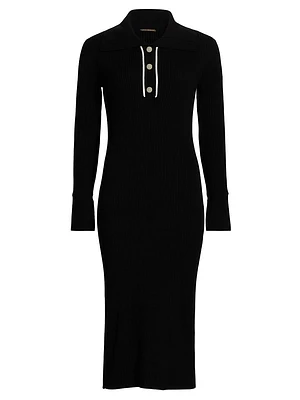 The Zadie Rib-Knit Midi-Dress