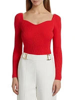 The Soraya Rib-Knit Sweater