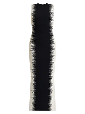 Ruby Intarsia Body-Con Gown