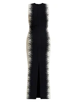 Ruby Intarsia Body-Con Gown