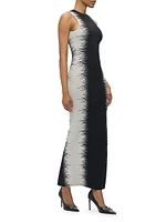 Ruby Intarsia Body-Con Gown