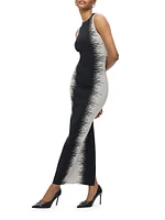 Ruby Intarsia Body-Con Gown