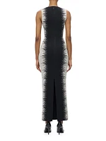Ruby Intarsia Body-Con Gown