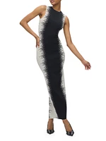 Ruby Intarsia Body-Con Gown
