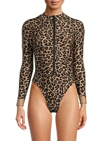 Kendall Leopard Print Surfsuit