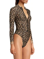 Kendall Leopard Print Surfsuit