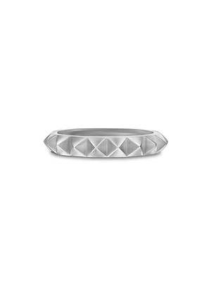 Pyramid Band Ring Sterling Silver