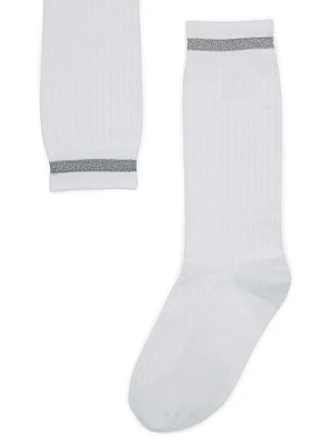 Ribbed Cotton Socks