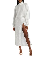 Satin Caftan Top