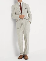 Prince of Wales Leisure Fit Trousers with Pleats