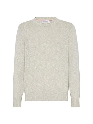 Flecked Soft Virgin Wool snd Cashmere Sweater