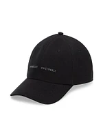 Baseball Cap Twisted Cotton Gabardine with Embroidery