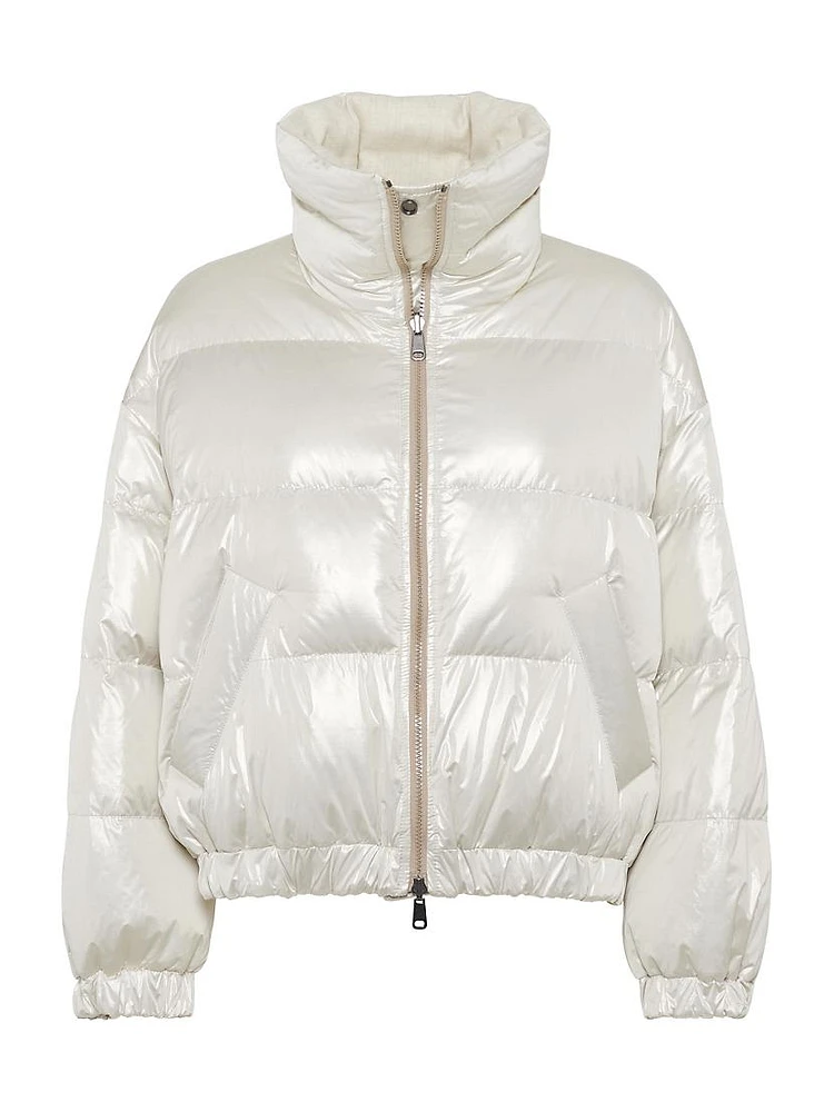 Sparkling Canvas Down Jacket