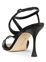 Elfa 90MM Cut-Out Leather Sandals
