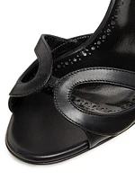 Elfa 90MM Cut-Out Leather Sandals