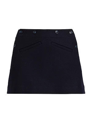 Raina Wool-Blend Miniskirt