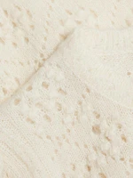 Mirabelle Alpaca-Blend Short-Sleeve Cardigan